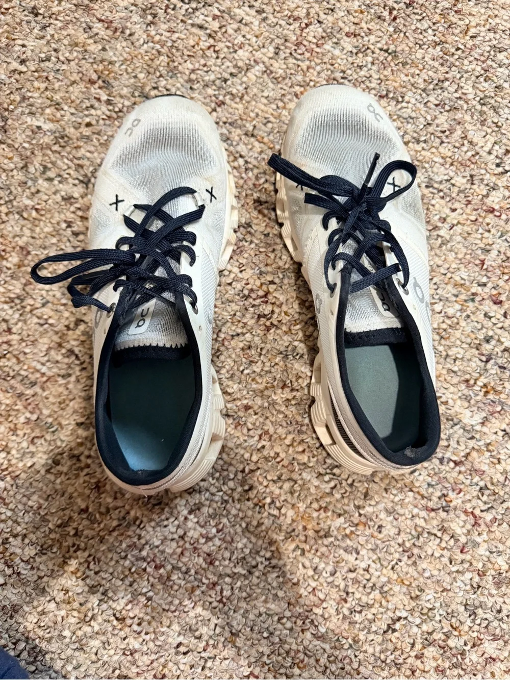 On Running Kids Sneakers in Cream and Black